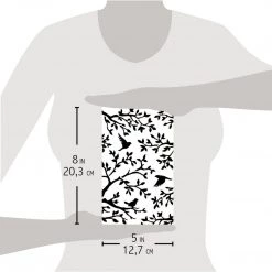 Three Birds - Texture Stencil 5x8 By Ciao Bella Stencil Art 10 Three Birds - Texture Stencil 5x8 By Ciao Bella Stencil Art