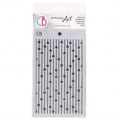 Bead Curtain Texture Stencil 5x8 By Ciao Bella Stencil Art