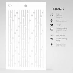 Bead Curtain Texture Stencil 5x8 By Ciao Bella Stencil Art
