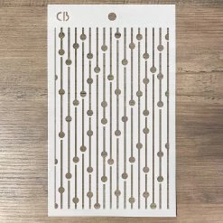 Bead Curtain Texture Stencil 5x8 By Ciao Bella Stencil Art