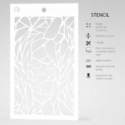 5x8 Stencils Tiffany - Texture Stencil 5x8 By Ciao Bella Stencil Art 9 5x8 Stencils Tiffany - Texture Stencil 5x8 By Ciao Bella Stencil Art