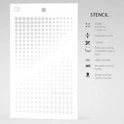 5x8 Stencils Dots & Diamonds - Texture Stencil 5x8 By Ciao Bella Stencil Art