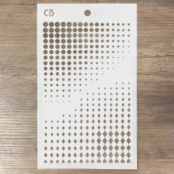 5x8 Stencils Dots & Diamonds - Texture Stencil 5x8 By Ciao Bella Stencil Art