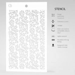 5x8 Stencils Pisa - Texture Stencil 5x8 By Ciao Bella Stencil Art