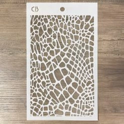 5x8 Stencils Crocodile - Texture Stencil 5x8 By Ciao Bella Stencil Art