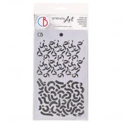 Ribbons - Texture Stencil 5x8 By Ciao Bella Stencil Art 5x8 Stencils