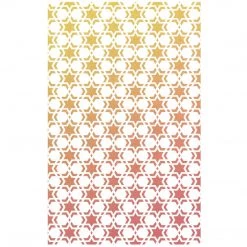 Double Star - Texture Stencil 5x8 By Ciao Bella Stencil Art Winter / Christmas