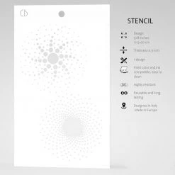 Galaxy - Texture Stencil 5x8 By Ciao Bella Stencil Art