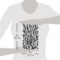 Corals - Texture Stencil 5x8 By Ciao Bella Stencil Art 5x8 Stencils