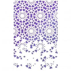 Twelve Points - Texture Stencil 5x8 By Ciao Bella Stencil Art