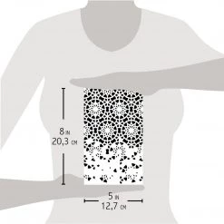 Twelve Points - Texture Stencil 5x8 By Ciao Bella Stencil Art