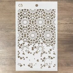 Twelve Points - Texture Stencil 5x8 By Ciao Bella Stencil Art