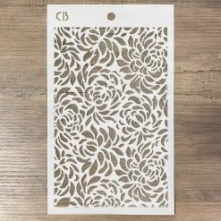 5x8 Stencils Floral - Texture Stencil 5x8 By Ciao Bella Stencil Art