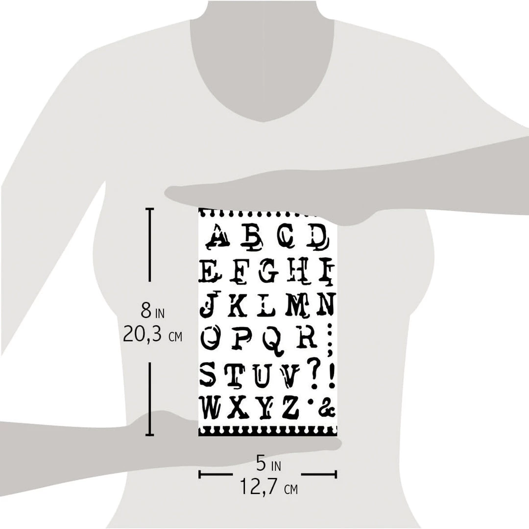 Reporter - Texture Stencil 5x8 By Ciao Bella Stencil Art 5x8 Stencils 6 Reporter - Texture Stencil 5x8 By Ciao Bella Stencil Art 5x8 Stencils