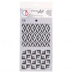 Optical - Texture Stencil 5x8 By Ciao Bella Stencil Art 5x8 Stencils