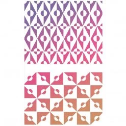 Optical - Texture Stencil 5x8 By Ciao Bella Stencil Art 5x8 Stencils