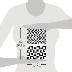 Optical - Texture Stencil 5x8 By Ciao Bella Stencil Art 5x8 Stencils