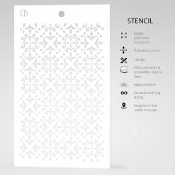 Cortona - Texture Stencil 5x8 By Ciao Bella Stencil Art