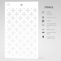 Sangallo Lace - Texture Stencil 5x8 By Ciao Bella Stencil Art 5x8 Stencils