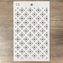 Sangallo Lace - Texture Stencil 5x8 By Ciao Bella Stencil Art 5x8 Stencils