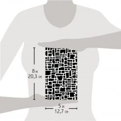 Abstract Bricks - Texture Stencil 5x8 By Ciao Bella Stencil Art 10 Abstract Bricks - Texture Stencil 5x8 By Ciao Bella Stencil Art