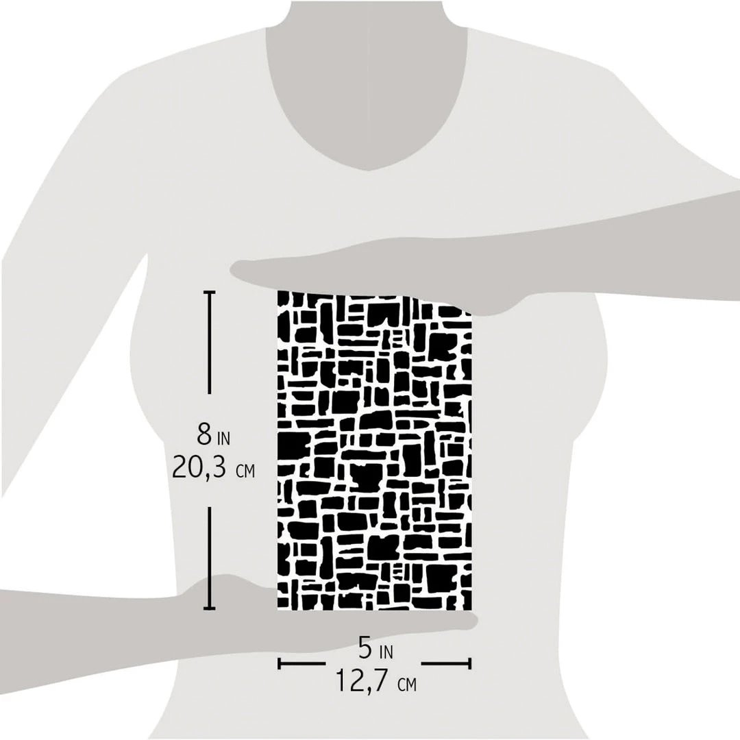 Abstract Bricks - Texture Stencil 5x8 By Ciao Bella Stencil Art 6 Abstract Bricks - Texture Stencil 5x8 By Ciao Bella Stencil Art