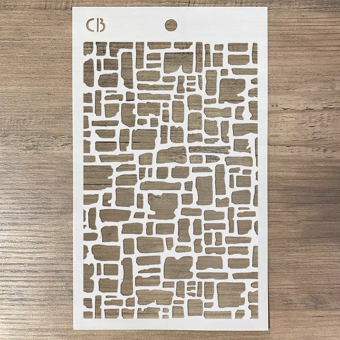 Abstract Bricks - Texture Stencil 5x8 By Ciao Bella Stencil Art 7 Abstract Bricks - Texture Stencil 5x8 By Ciao Bella Stencil Art