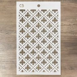 Florentine Lily - Texture Stencil 5x8 By Ciao Bella Stencil Art