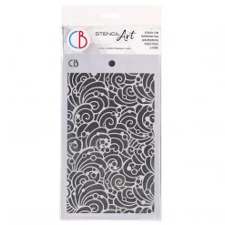 Shells & Bubbles - Texture Stencil 5x8 By Ciao Bella Stencil Art 5x8 Stencils