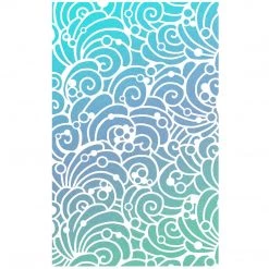 Shells & Bubbles - Texture Stencil 5x8 By Ciao Bella Stencil Art 5x8 Stencils