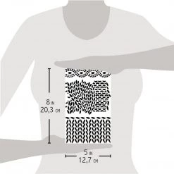 Knitting - Texture Stencil 5x8 By Ciao Bella Stencil Art