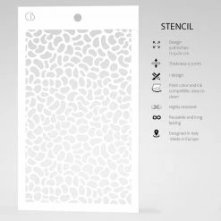 5x8 Stencils Animal Dots Stencil Texture Stencil 5x8 By Ciao Bella Stencil Art