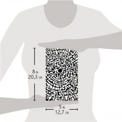 Winter / Christmas Cross Section - Texture Stencil 5x8 By Ciao Bella Stencil Art