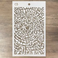 Winter / Christmas Cross Section - Texture Stencil 5x8 By Ciao Bella Stencil Art