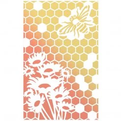 5x8 Stencils Queen Bee - Texture Stencil 5x8 By Ciao Bella Stencil Art