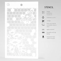 5x8 Stencils Queen Bee - Texture Stencil 5x8 By Ciao Bella Stencil Art 9 5x8 Stencils Queen Bee - Texture Stencil 5x8 By Ciao Bella Stencil Art