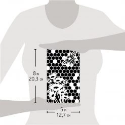 5x8 Stencils Queen Bee - Texture Stencil 5x8 By Ciao Bella Stencil Art 10 5x8 Stencils Queen Bee - Texture Stencil 5x8 By Ciao Bella Stencil Art