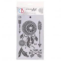 Dreamcatcher - Texture Stencil 5x8 By Ciao Bella Stencil Art 5x8 Stencils