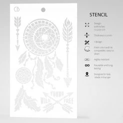 Dreamcatcher - Texture Stencil 5x8 By Ciao Bella Stencil Art 5x8 Stencils 9 Dreamcatcher - Texture Stencil 5x8 By Ciao Bella Stencil Art 5x8 Stencils