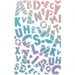 Baby Alphabet Texture Stencil 5x8 By Ciao Bella Stencil Art 5x8 Stencils