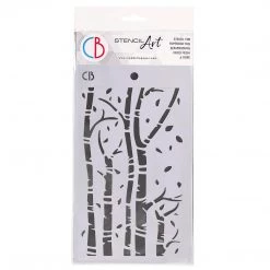 Birch Trees - Texture Stencil 5x8 By Ciao Bella Stencil Art