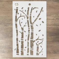 Birch Trees - Texture Stencil 5x8 By Ciao Bella Stencil Art