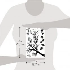 5x8 Stencils Windy Fall - Texture Stencil 5x8 By Ciao Bella Stencil Art