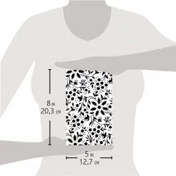 Winter Flowers - Texture Stencil 5x8 By Ciao Bella Stencil Art