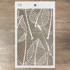5x8 Stencils Dryed Leaves (Dried Leaves) - Texture Stencil 5x8 By Ciao Bella Stencil Art