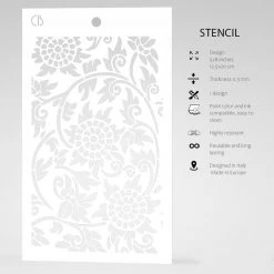 5x8 Stencils Palenque - Texture Stencil 5x8 By Ciao Bella Stencil Art