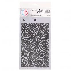 5x8 Stencils Tropical Leaves - Texture Stencil 5x8 By Ciao Bella Stencil Art