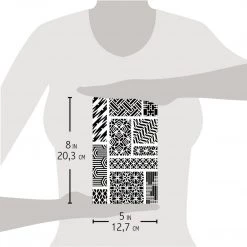 Patchwork - Texture Stencil 5x8 By Ciao Bella Stencil Art 5x8 Stencils 10 Patchwork - Texture Stencil 5x8 By Ciao Bella Stencil Art 5x8 Stencils