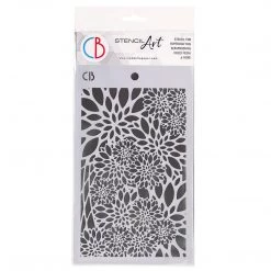 Poinsettia - Texture Stencil 5x8 By Ciao Bella Stencil Art Winter / Christmas