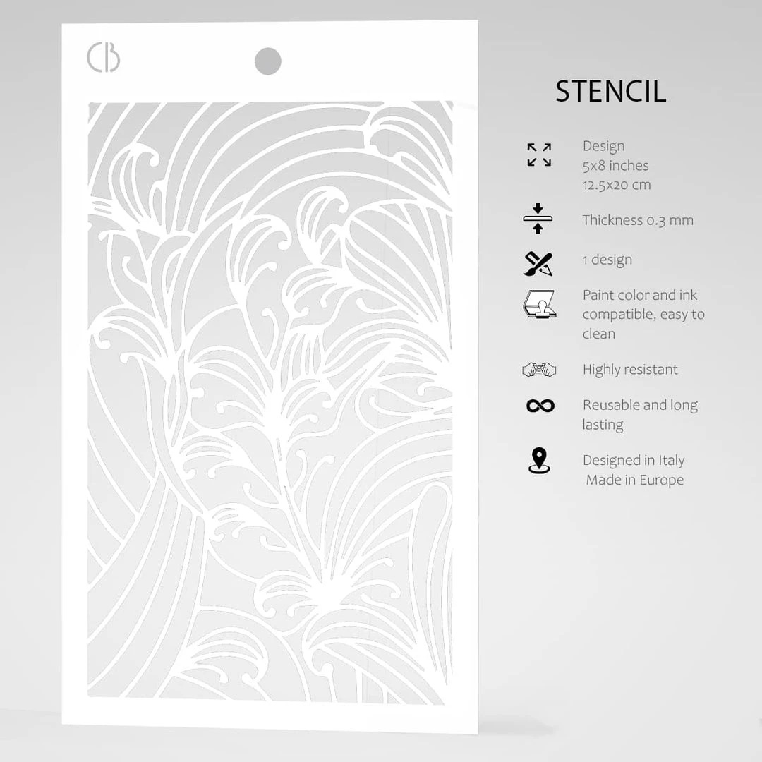 5x8 Stencils Petra - Texture Stencil 5x8 By Ciao Bella Stencil Art 5 5x8 Stencils Petra - Texture Stencil 5x8 By Ciao Bella Stencil Art